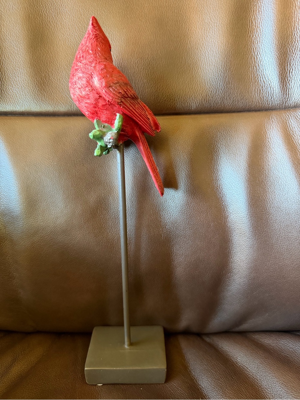 Red Cardinal Bird Decorative Perch 11”x2”-Stylish Table Accent NWT Retail $27.95 - Picture 3 of 8